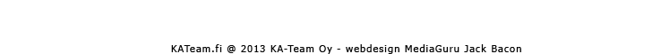 KA-Team kotisivut on suunnitellut ja toteuttanut MediaGuru Jack Bacon - www.mediaguru.fi